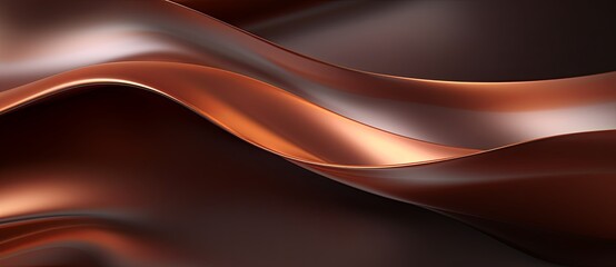 A metallic wave design resembling a brown wood pattern on a black background