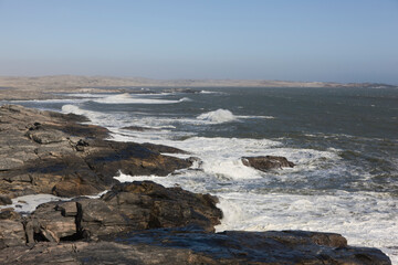 Namibia Atlantic coast on a sunny autumn day