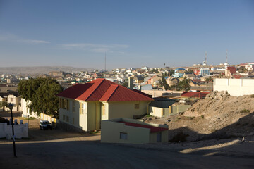 Namibia Luderitz view on a sunny autumn day