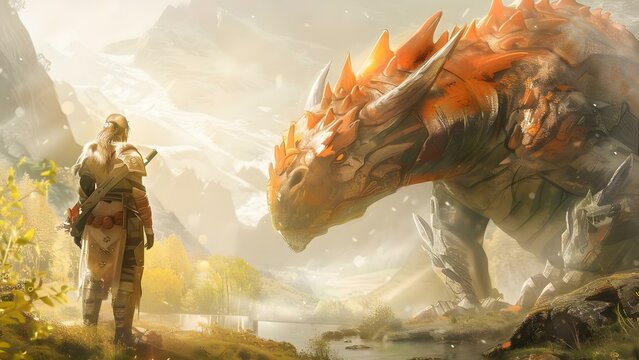 Background art for roleplaying video games featuring immersive game art. Concept Fantasy Worlds, Detailed Landscapes, Atmospheric Settings, Mythical Creatures, Epic Battles