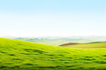 Panoramic shot of a field of rolling hills