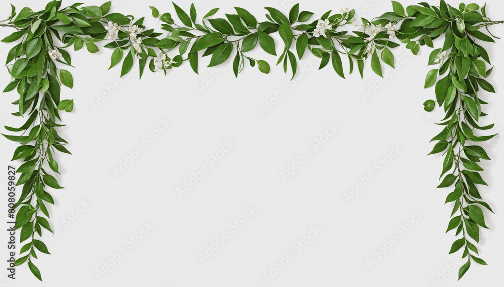 Aufkleber generative ai creates a botanical design layout featuring transparent framed borders of photorealist