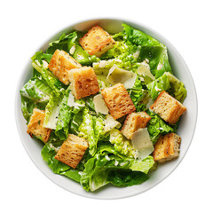 Fresh and crispy salad with romaine lettuce.