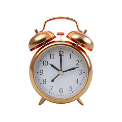 Modern alarm clock isolated on a transparent background by AI generative. 3d rendering