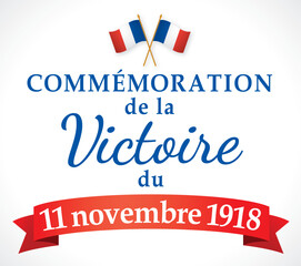 COMMEMORATION VICTOIRE 11 NOVEMBRE 1918 - V2