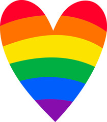 LGBT rainbow flag design concept with love.