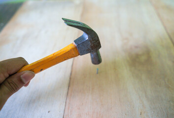 Iron hammer for general nail breaking and use