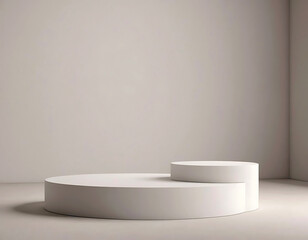 Market pedestal - white platform to place products on a light colored background.