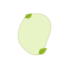 Text Box With Leaves 