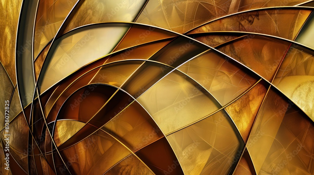 Poster a abstract compositions of interconnecting geometric lines abstract background
