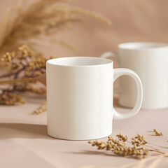White Mug Product Background Mockup
