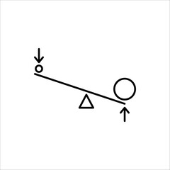 Leverage icon. leverage vector illustration for web design isolated on white background