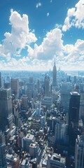 Naklejka premium New York City from the Top of the Empire State Building