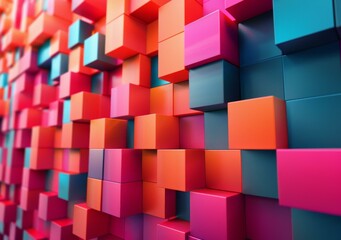 Colorful 3D Cubes