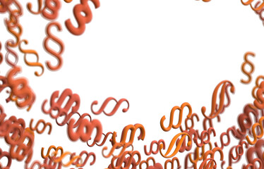 3d Symbol of Law and Justice, with lots of copy space for your individual text