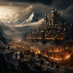 epic war medieval fantasy castle