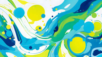 Fototapeta premium yellow green blue and white funky texture design abstract geometric pattern graphics poster background