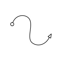 Connecting Arrow Line Art Decoration 