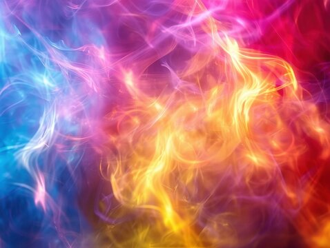 Electric abstract collision of colors, creating a lively background for energetic designs Visualize vibrancy and motion