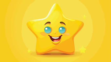 A vibrant yellow star with a 3D appearance. Ideal v