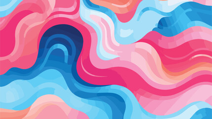 Abstract background with expressive rainbow blue pi