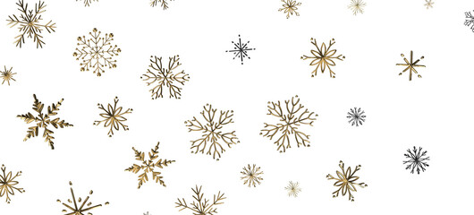 Winter Snow Symphony: Captivating 3D Illustration of Descending Snowflakes for Christmas