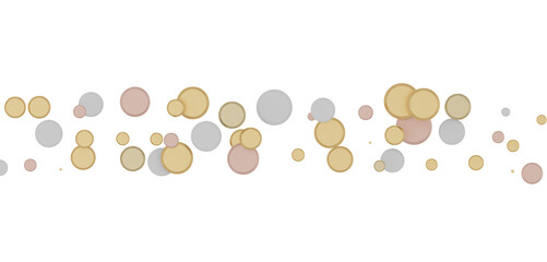 gold  Burst: Astonishing 3D Illustration of Bursting gold Confetti