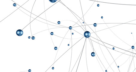 Concept of AI technology, Motion of digital data flow.