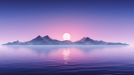 Fototapeta premium purple mountains landscape abstract graphic poster web page PPT background