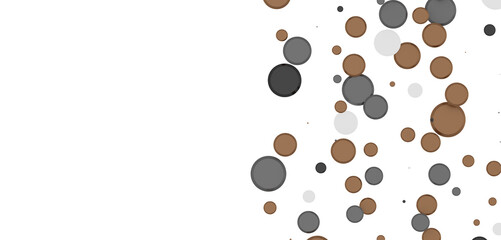 Multicolor confetti abstract background with a lot of falling pieces, isolated on a white background.