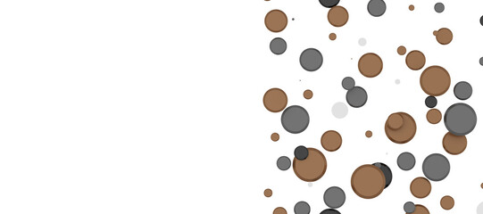 Sprinkle of Success: Spectacular 3D Illustration Showcasing Cascading gold Confetti In 3D PNG