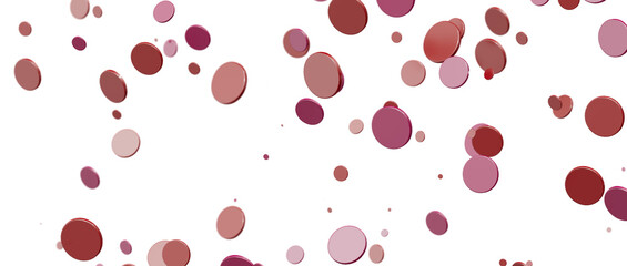 confetti png. red confetti falls from the sky. Glittering confetti on a transparent background. Holiday