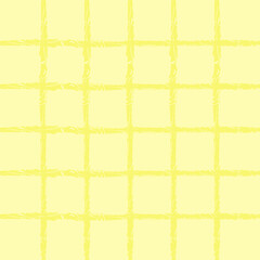 Vector hand drawn cute checkered pattern. cottagecore Doodle Plaid geometrical semitransparent simple texture. Crossing lines. Abstract cute delicate pattern