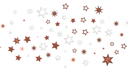 Plummeting Christmas Sparkles: Captivating 3D Illustration of Descending Holiday Star Glitters