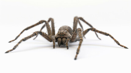 Fototapeta premium Artistic geometric spider design rendered in a minimalist style, displayed against a simple background to highlight its form.