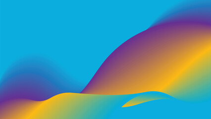 Blue wavy gradient background. blurred background. Background for web cover, presentation, banner, poster.