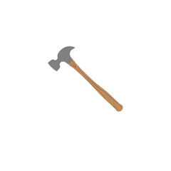 Hammer Icon With wooden Handles