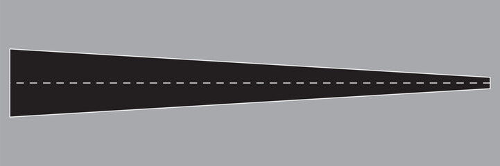 Fototapeta premium Road icon. Asphalt Road with White Lines. Highway road icon. Winding road vector illustration.