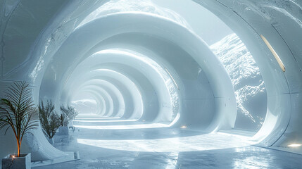 Infinite white, a sanctuary for dreams to take shape and form.