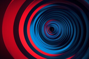 Obraz premium Mesmerizing Red and Blue Spiral Abstract