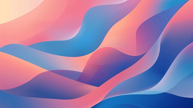 Gradient abstract design with soothing blue and pink hues