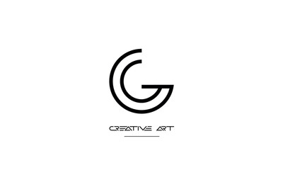 GG, G abstract letters logo monogram