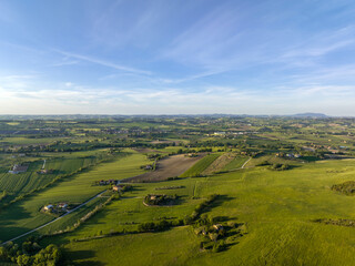 central Italy view from above