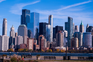 New York City waterfront and skyline, New York, USA