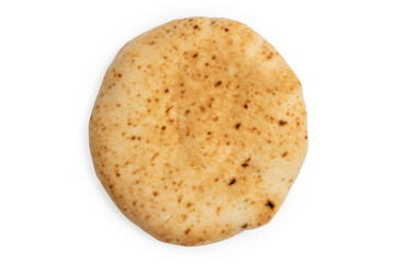 Pita bread on white background.