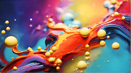 Abstract colorful  bubbling background images