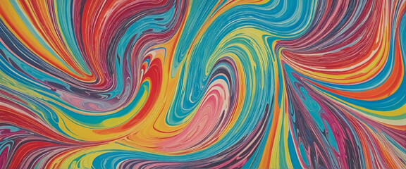 Obraz premium Colorful Abstract Generative Art with Fluid Shapes and Dynamic Gradient Backgrounds