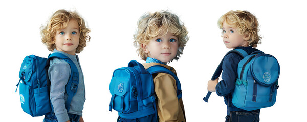 child study and backpack, go to school