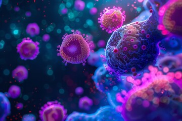 Obraz premium Proteomics will aid in understanding tissue engineering, while advanced machine learning techniques can predict organ compatibility in high definition with precise clarity.