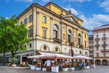 Obraz premium Lugano Town Hall, Switzerland